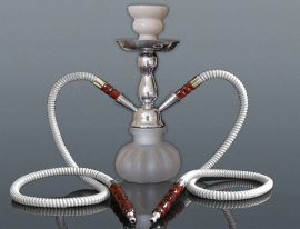 Shisha Fajka vodná 26cm/2 biela