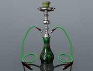 Shisha Vodná fajka 48cm/2 zelená s kufríkom - cena, porovnanie