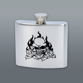 Ploskačka Skull flame 150ml