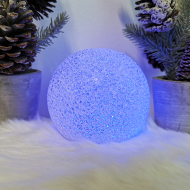 LED Vianočná guľa so svetlom 13cm - cena, porovnanie