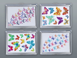 Tabatierka so vstavaným zapaľovačom Gentelo Butterflies