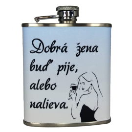 Ploskačka nerezová Dobrá žena 180ml