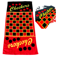 Checkers - Plážová osuška s hrou Dáma - cena, porovnanie