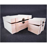 Dekoračné drevené krabičky 2ks - cena, porovnanie