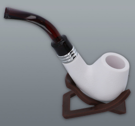 Fajka drevená White 14cm