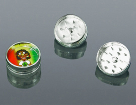 Mlynček na tabak kovový Ganja mini 3cm