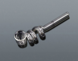 Fajka sklenená špirála 15cm