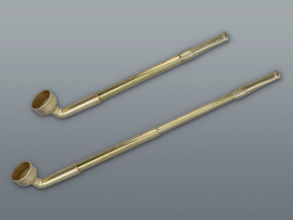 Fajka mosadzná teleskopická 17/24cm