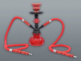 Fajka vodná 28cm/2 červená
