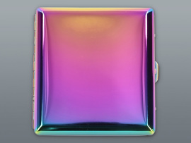 Tabatierka Rainbow kovová lesk