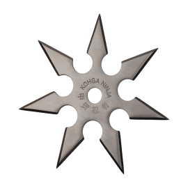 Shuriken Hviezdica 10cm/7 hrotov strieborná