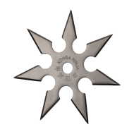 Shuriken Hviezdica 10cm/7 hrotov strieborná - cena, porovnanie