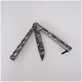 Nôž motýlik SKULL