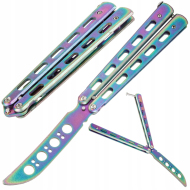 Nôž motýlik tréningový dúhový - cena, porovnanie