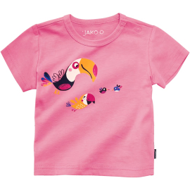 JAKO-O - Detské tričko ružové - Papagáje