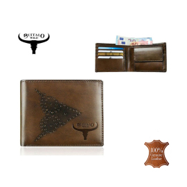 Peňaženka kožená Buffalo N7-02-GG W40 tan