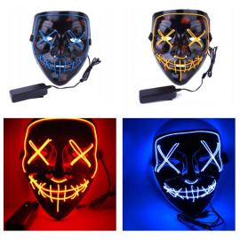 Maska LED svietiaca farebná