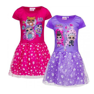 Šaty pre dievča LOL fialové - cena, porovnanie