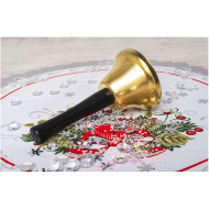 Vianočný zvonček zlatý 12cm - cena, porovnanie