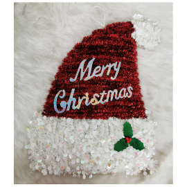 Vianočná čiapka dekoračná 52cm