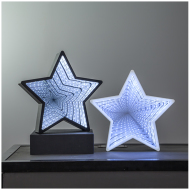 3D Hviezda - Dekoračné zrkadlo 40 LED biele - cena, porovnanie