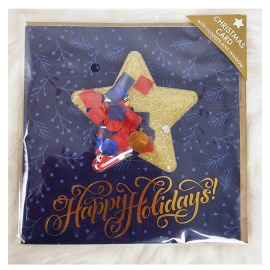 Vianočný pozdrav karta 3D s obálkou 64-1B
