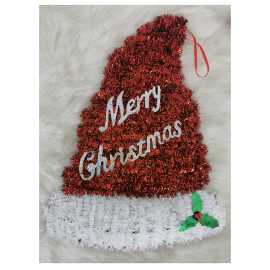 Vianočná čiapka dekoračná 33cm