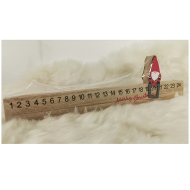 Adventný kalendár - drevený so škariatkom - cena, porovnanie