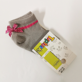 Tuptusie Ponožky pre deti mašľa 10-12cm