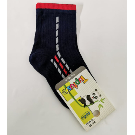 Tuptusie Ponožky pre deti bambusové modré 16-18cm
