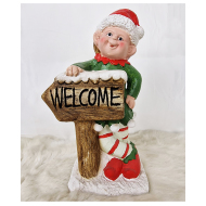 Vianočný Elf s tabuľou welcome - cena, porovnanie