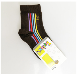 Tuptusie Ponožky pre deti  hnedé 13-15cm - 2-6 rokov