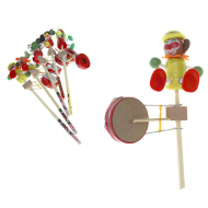 Hračka na paličke - Šašo s bubnom 30 cm - cena, porovnanie