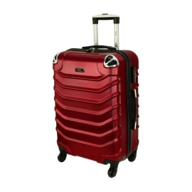 Rogal Tmavočervený škrupinový cestovný kufor "Premium" M, L, XL