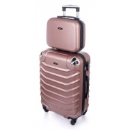 Rogal Ružová 2 sada škrupinových kufrov "Premium" L, XL - cena, porovnanie