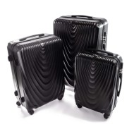 Rogal Čierna sada 3 škrupinových kufrov "Motion" M, L, XL - cena, porovnanie