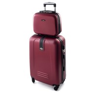 Rogal Tmavočervená sada 2 ľahkých plastových kufrov "Superlight" L, XL - cena, porovnanie