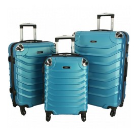 Rogal Tyrkysová sada 3 plastových kufrov "Premium" M, L, XL