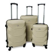 Rogal Zlatá sada 3 luxusných škrupinových kufrov "Luxury" M, L, XL - cena, porovnanie