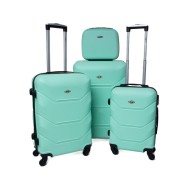 Rogal Zelená sada 4 luxusných škrupinových kufrov "Luxury" S, M, L, XL - cena, porovnanie