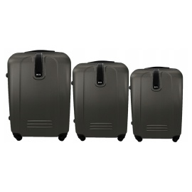 Rogal Čierny set 3 ľahkých plastových kufrov "Superlight" M, L, XL