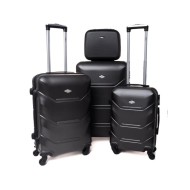 Rogal Šedá sada 4 luxusných škrupinových kufrov "Luxury" S, M, L, XL - cena, porovnanie
