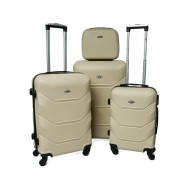 Rogal Zlatá sada 4 luxusných škrupinových kufrov "Luxury" S, M, L, XL - cena, porovnanie