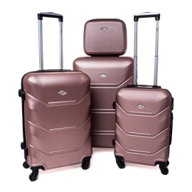 Rogal Zlatoružová sada 4 luxusných škrupinových kufrov "Luxury" S, M, L, XL