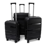 Rogal Čierna sada 3 luxusných škrupinových kufrov "Royal" M, L, XL - cena, porovnanie