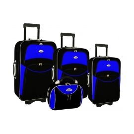 Rogal Modročierna sada 4 cestovných kufrov "Standard" S, M, L, XL