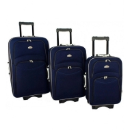 Rogal Sada 3 tmavomodrých cestovných kufrov "Standard" M, L, XL - cena, porovnanie