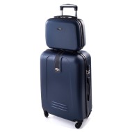 Rogal Tmavomodrá sada 2 ľahkých plastových kufrov "Superlight" L, XL - cena, porovnanie