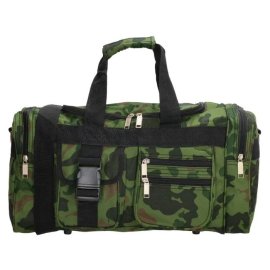 No Label Zelená cestovná vojenská taška "Soldier" M