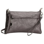 Charm London Sivá spoločenská lakovaná kabelka s príveskom „Clare“ - cena, porovnanie